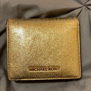Michael Kors Gold Wallet